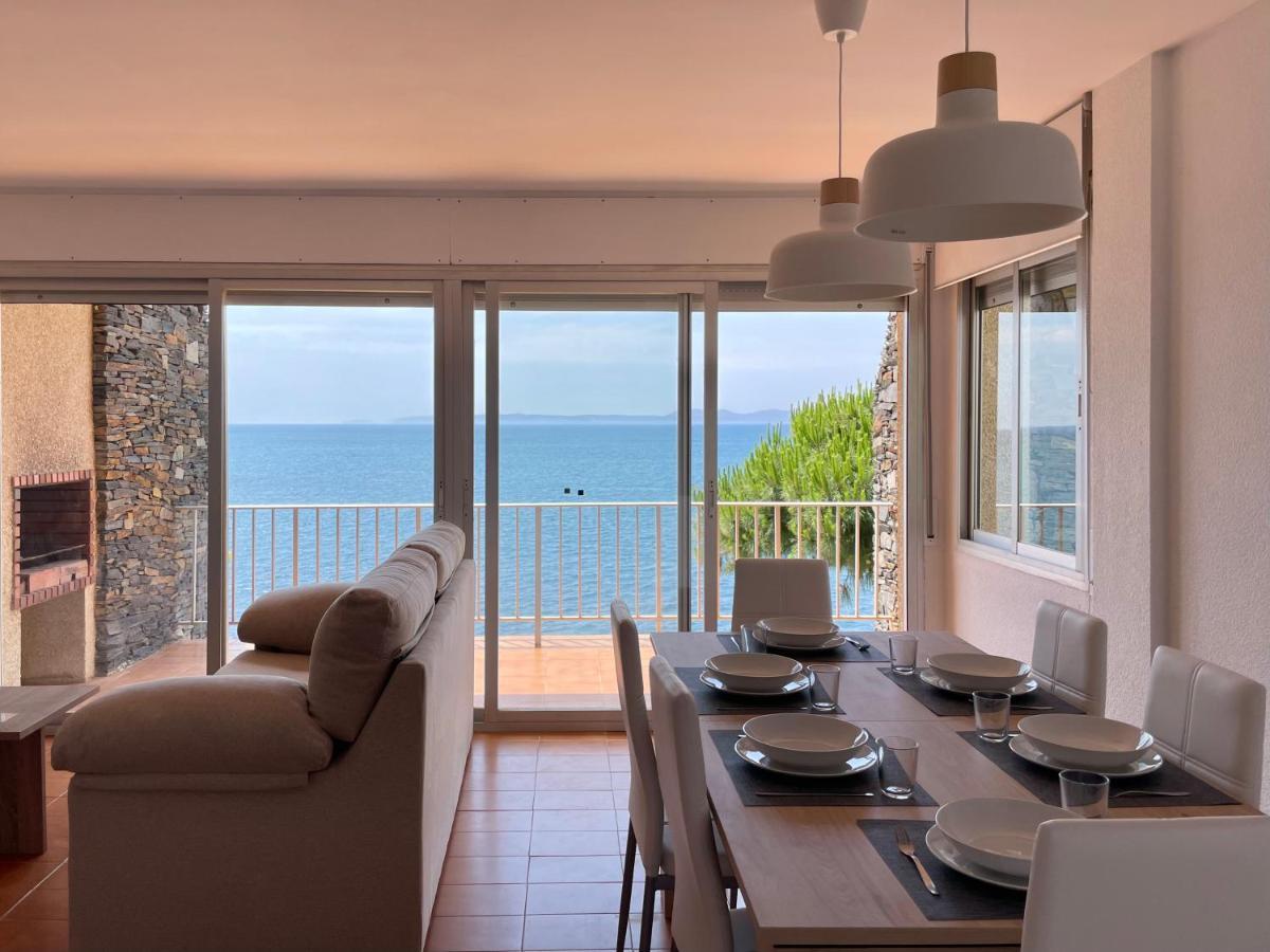 Luminoso Apartamento Frente Al Mar Con Piscina Roses Bagian luar foto