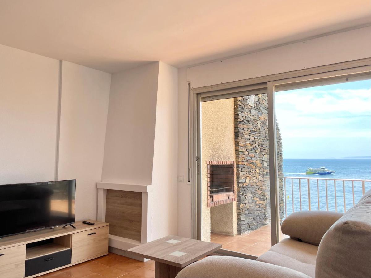 Luminoso Apartamento Frente Al Mar Con Piscina Roses Bagian luar foto